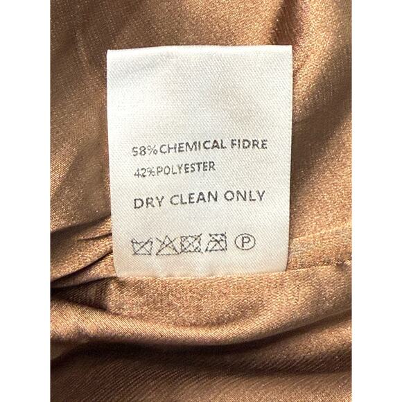 Judith March Check Mate Brown Jacquard Wrap Skirt Women’s Medium Plaid Fringe - Picture 10 of 10